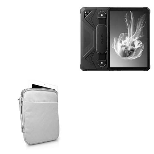 BoxWave Case Compatible with Oscal Spider 8 - Quilted Carrying Bag, Soft Synthetic Leather Cover w/Diamond Design - Cool Grey