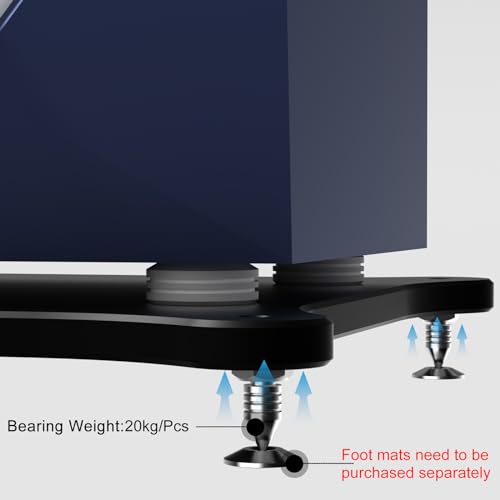 Image of Monosaudio Speaker Spikes, 4 Pcs HiFi Speaker Anti-Vibration Spikes (Without Spike Pad), Isolation Spikes Stand Foot for Speaker, Subwoofer, Amplifier, CD DVD Player(M10)