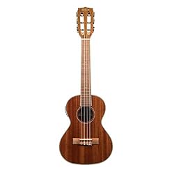 Kala KA-6E Ukulélé ténor électrifié 6 cordes en acajou brillant - Les Beatles, Paul McCartney, John Lennon, RIngo Starr, George Harrison Kala KA-6E Ukulélé ténor électrifié 6 cordes en acajou brillant – Image 3