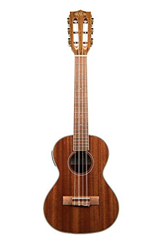 Kala KA-6E Ukulélé ténor électrifié 6 cordes en acajou brillant - Les Beatles, Paul McCartney, John Lennon, RIngo Starr, George Harrison Kala KA-6E Ukulélé ténor électrifié 6 cordes en acajou brillant – Image 4
