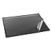 Artistic Logo Pad Engineering Desk Mat Pad for Desktop Organization & Document Protection, Printed Ruler Measurements, Black/Clear, 19