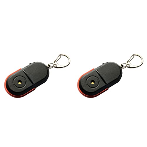 Apito de Chaves 2 Peças Dispositivo Sensor de Alarme Anti Fio Remoto Com Led para Localizar Chaves d