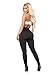 Atyfuniby High Waist Mesh Leggings for Women - Sexy Patchwork Sheer Tights Elastic Pencil Sweatpants Clubwear Black M