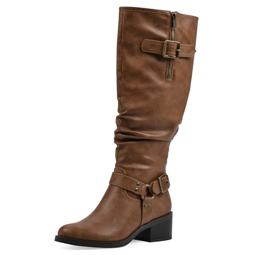 Bottes d'équitation Western femme White Mountain à talon bloc