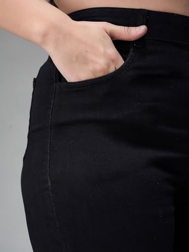 Image of Miss Chase A+ Women's Bootcut High Rise Stretchable Denim Jeans