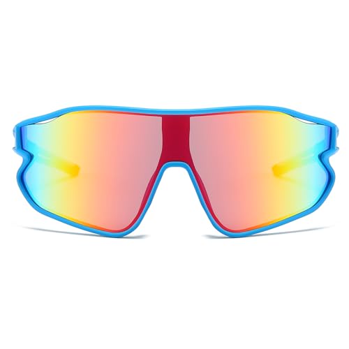 JOVAKIT Kids Baseball Sunglasses for Boys Girls Age 6-16, Youth Baseball Sun Glasses UV400 Sports Cycling Shades2