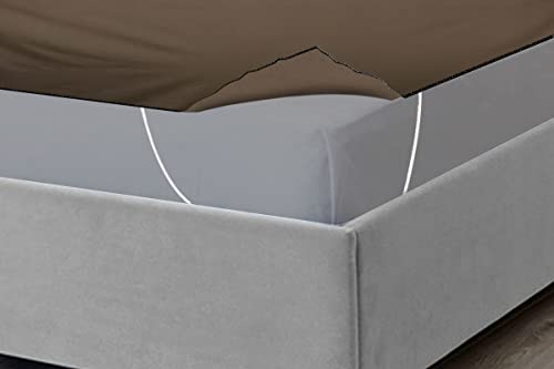 Image of The Furnishing Tree Mattress Protector /Waterproof Bedsheet Size WxL 36x78 inches Set of Two for Double Bed Polyester Beige