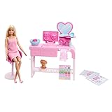 Barbie Fashion & Beauty Conjunto de Brinquedo Dia de Spa para crianças a partir de 4 anos