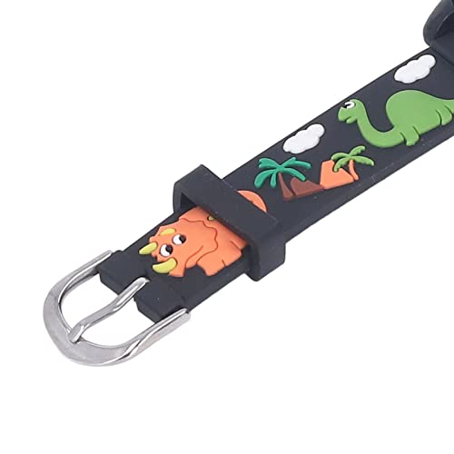 Relógio de pulso digital infantil para esportes ao ar livre à prova d'água, fecho de aço inoxidável