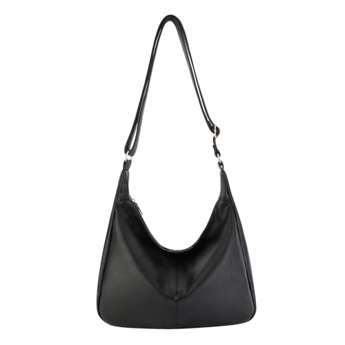 Aodotx Women's Hobo Crossbody Bag Vegan Leather Bag 13.5" Adjustable Strap