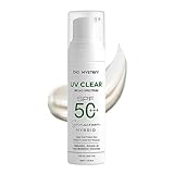 Bio Mystery Clear Face Sunscreen Lotion for Acne-Prone Skin | Hybrid Broad Spectrum SPF 50+++ | Lightweight, Non-Greasy & Matte Finish | Daily Facial Sunscreen Oily & Sensitive Skin | 50ml / 1.76 floz