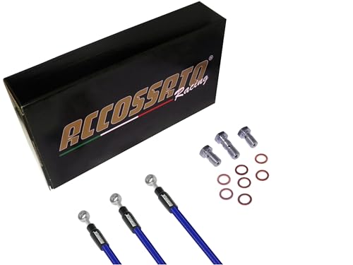 Layout S ACCOSSATO Kit Completo Tubi Freno Blu Moto Honda - XR650 Enduro (1997-2006), Layout S, Numero Tubi: 2