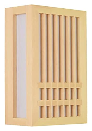 Wall Lamp Wall Light Japanese-Style Wooden Wall Lights with Acrylic