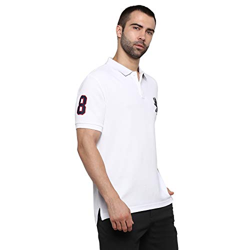 Image of Red Tape Men White Polo Neck T-Shirt