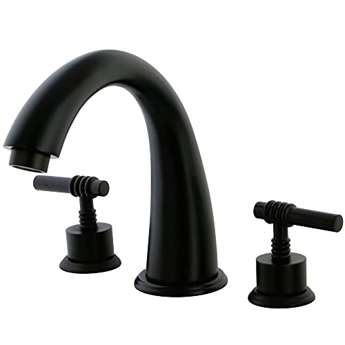 Kingston Brass KS2365ML Milano Roman Tub Faucet, 8-Inch Adjustable Center, Oil Rubbed Bronze