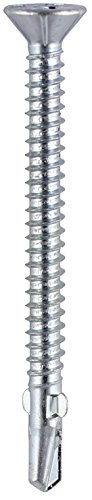 TIMCO BZP Wing Tip No.3 Self-Drilling Screw 5.5 x 65 - Zinc - Bag of 120 - Silver