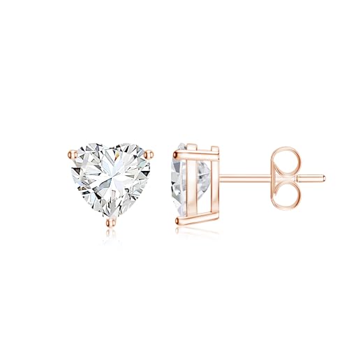 Image of Goldhartz Sterling Silver Genuine, Created or Simulated Birthstone Gemstone 7mm Heart Stud Earrings