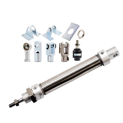 Cylindre pneumatique MA16 mini vérin 16mm course 400mm actionneur rigide