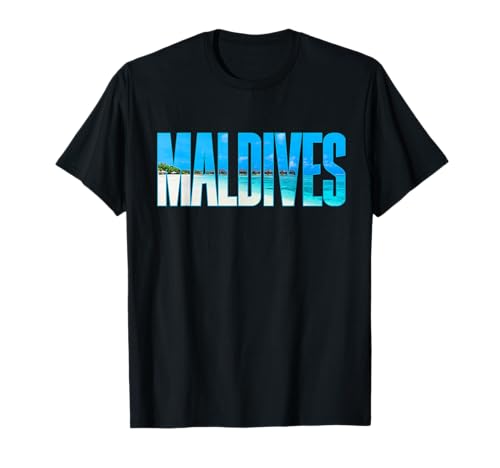 Maldivas camiseta recuerdo para pareja o familia vacaciones de verano Camiseta