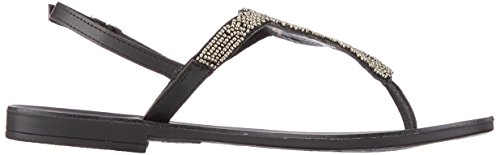 PIECES 17087487_AOP:BLACK WITH SILVER BEADS