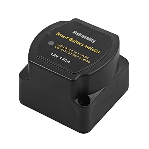 Shkalacar Double séparateur de batterie, 12 V 24 V automatique RV relais sensible à la tension commutateur de charge de véhicule marin pour camping-car, camion, caravane, camping-car tout-terrain