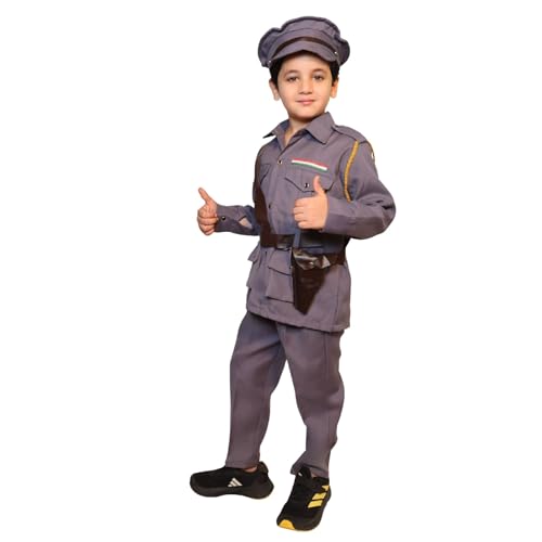 Image of Kaku Fancy Dresses Our Helper Costume for Boys & Girls | Social Helper Doctor, Nurse, Fireman, Postman, Teacher, Farmer Dress For Kids