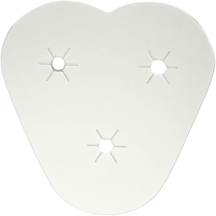 4" Heart Shaped Mum Backer Paper Disc Homecoming Mum Supplies (3 Pack)