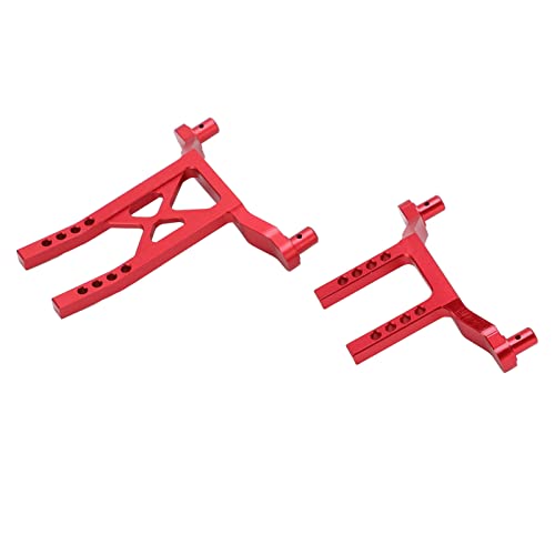 RC Front Rear Shell Post, High Hardness Metal High Strength RC Body Mount Shell Post Exquisite for 1/18 RC Car (Red)
