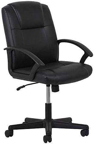 OFM Essentials Leather Executive Office/Computer Chair with Arms - Ergonomic Swivel Chair (ESS-6000) (1-Unit)