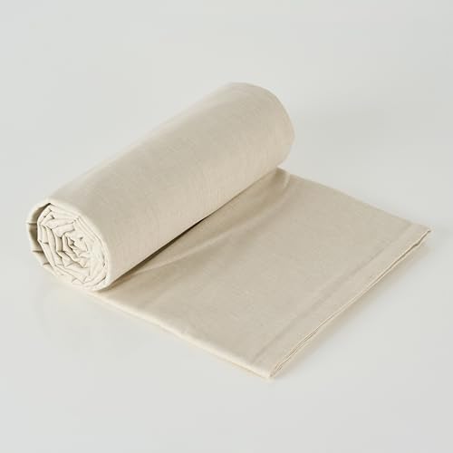 Image of 100% Pure Cotton 3 Layer Dohar, Double Bed Blanket Comforter, (90''X100'' / 230X254 CM), Uni Chambray, Skin Friendly Dohar, Color - Beige