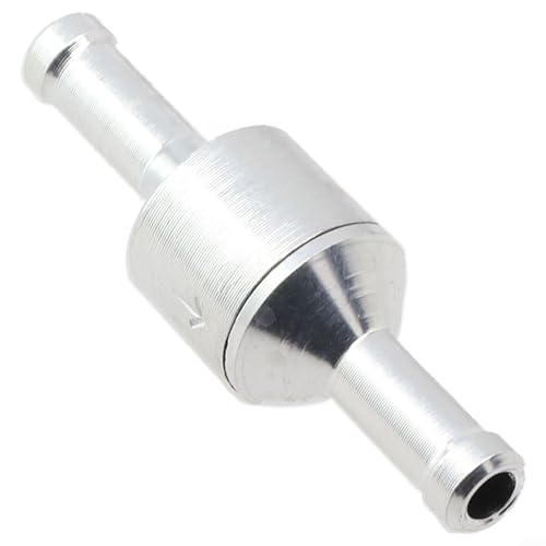 Válvula de retención antirretorno para combustible, agua, gas, aire, flujo de 6-12 mm en línea de 1 vía, aluminio+goma NBR, presión de trabajo de 0,2-6 bares, cromo (6 mm)