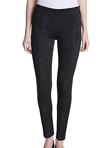 Andrew Marc Women's Pants Size 2XL (XXL) Ankle Length Faux Suede Pull On Black