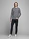JACK & JONES Dünner Langarm Strickpullover Rundhals Basic Sweater Shirt Jumper JJEBASIC, Größe Pullover:XXL,Farben:Navy