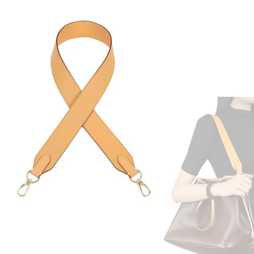 Image of DGAZ Vachetta Leather Crossbody Strap for Neverfullbag with Gift Box, Handmade DIY purse strap
