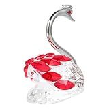 Figurine en cristal - le décor en forme de figurine de cygne est fait de et durable pour une utilisation de longue durée.