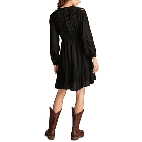 Lucky Brand Women's Exploded Cutwork Long Sleeve Mini2