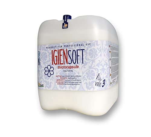 HOME PRO Rampi Igiensoft Ammorbidente Professionale Ipoallergenico con Microcapsule Igienizzanti e Profumate Alta Concentrazione Formula Vegana per Lavanderia Domestica con Origine Vegetale 5l