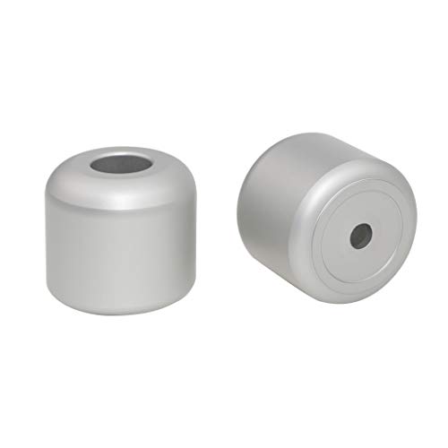 SNMIRN Shaving Razor Stand Holder, Aluminum Alloy Safety Razor Base Stand, Toothbrush Holder for Bathroom Countertops, Multi-Function Holder Mini Storage Rack Silvery (2 Packs)