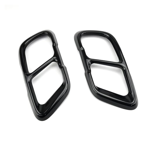 Cubierta escape silenciador trasero negro para coche compatible con X5 G05 X6 G06 X7 G07 2019-2022