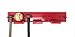 MWCSPORTS Baseball Bats Rack Holds 4 Bats and 3 Ball Red Color Trophy Awards