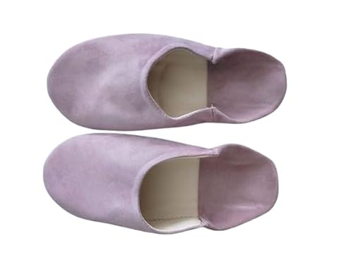 Chausson en cuir souple femme, Babouche femme marocaine (39)