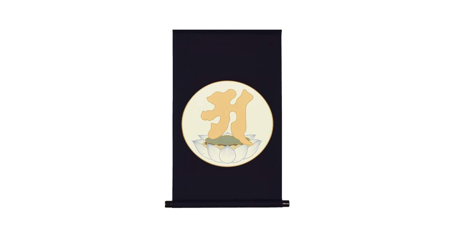 Amazon｜掛軸 仏事床掛軸 (掛け軸) 阿字観本尊 無落款 化粧箱入