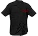 Lethal Threat Crooked Piston Mens Button Up Short Sleeve Shirt Black 4XL