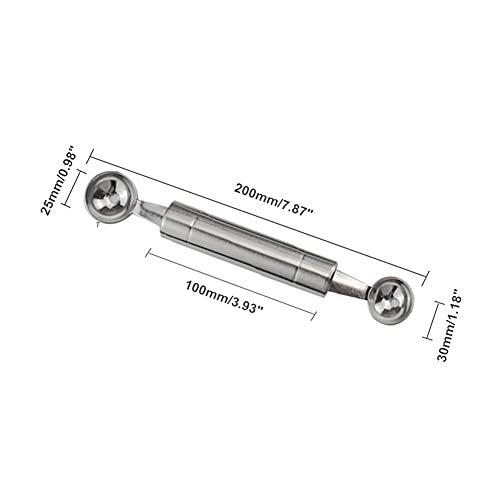 Double-Sided Fruit Melon Baller Spoon, 2 in 1 Stainless Steel Scoop Cutter 20cm - Thumbnail 2