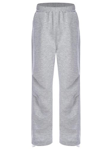 Kids Boys Girls Skateboarding Sweatpants Elastic Waistband Drawstring Hem with Three Pockets Toursers Daily Wear