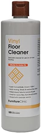 Vinyl Floor Cleaner 500ml - Dilutes to Make 5 Litres - Super Concentrate & Quick Drying. Infused With a Lavender Aroma. For All Types of Vinyl Floors.