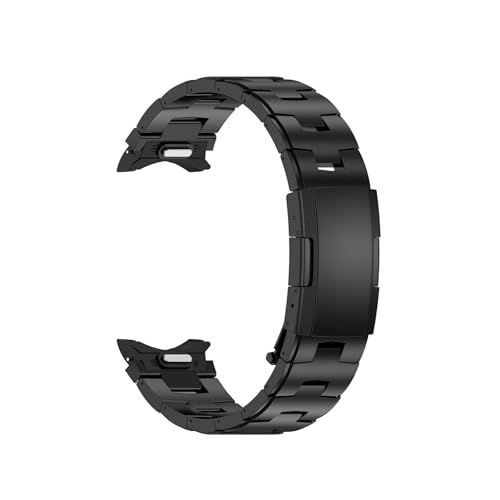 [PLYYQZM] �J�[�u�G���h�X�e�����X�X�`�[���X�g���b�v .�ɍ��� Sam su ng Galaxy Watch 6/5/4 Classic 40 44 43 47 5pro 45mm 7 40mm ���ԂȂ����^���u���X���b�g�ɓK��(Black,For