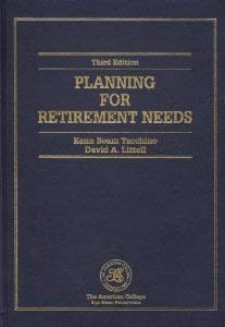Planning for Retirement Needs (Huebner School S... 0943590531 Book Cover
