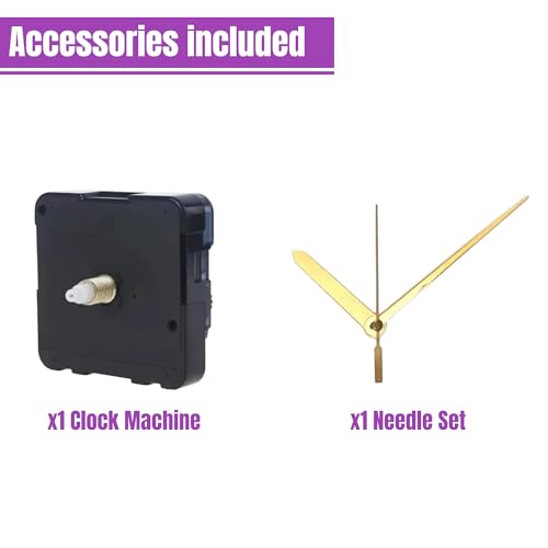 Image of Craftables 10 Inch Round Clock Mould with Clock Machine & Golden Needle Set - DIY Resin Wall Clock Kit with Numbered Dial for Home Decor & Art Projects (Resin Not Included)