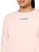 Lacoste Women's Oversized Brushed Fleece Crew Neck Sweatshirt, Blush, 4
